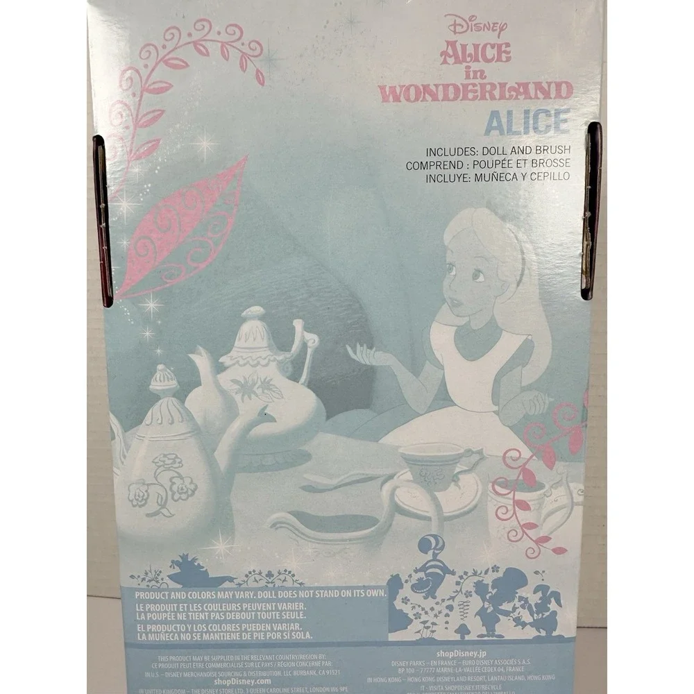 Disney Alice in Wonderland Classic Doll Brush Included Disney Store New Box